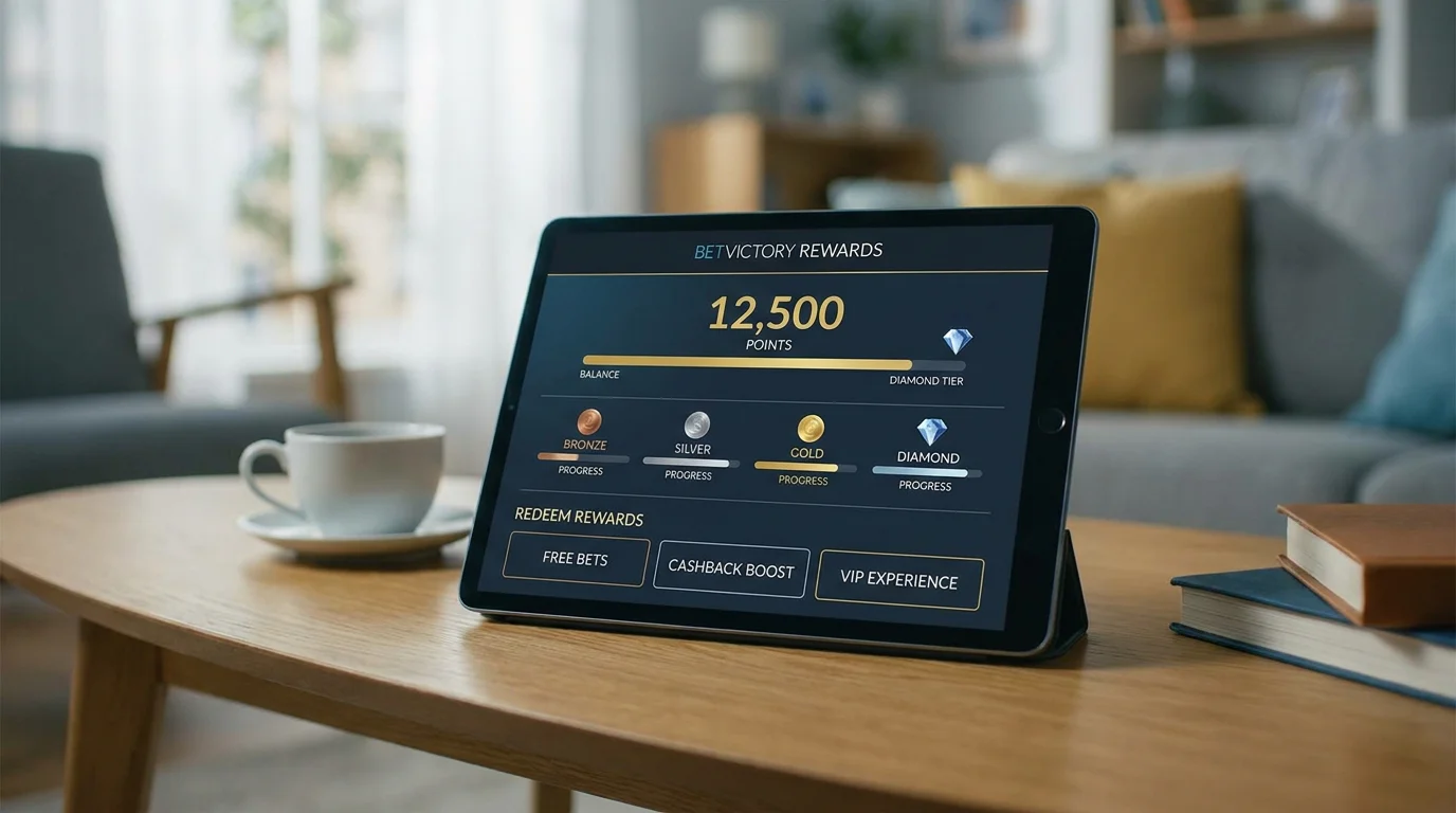Loyalty rewards dashboard on a cricket betting site showing accumulated points